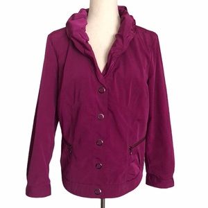 Zenergy by Chico’s Snap Up Purple Jacket Sz 2 (L)